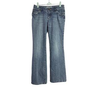 Mossimo Supply Co Bootcut Jeans Juniors Size 7 Distressed Medium Wash